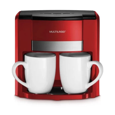 Cafeteira Elétrica 2 Xicaras 220v 500w Vermelha Multilaser