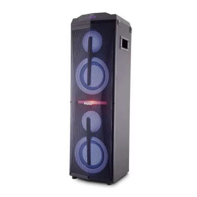 Caixa Acústica Bluetooth Philco EXBass 1500w Bivolt C/ Luzes