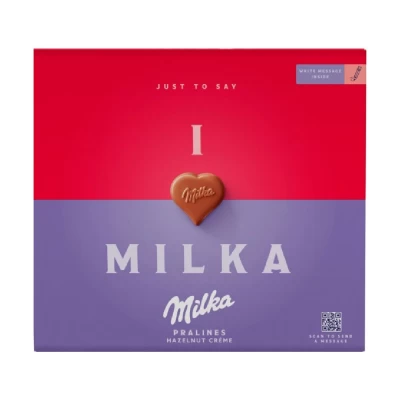 Caixa Bombons I Love Milka Pralines 110G