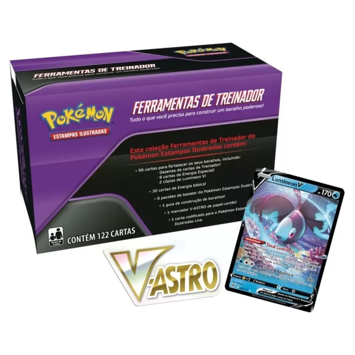 Kit com 50 Cartinhas Pokemon, Marca Copag