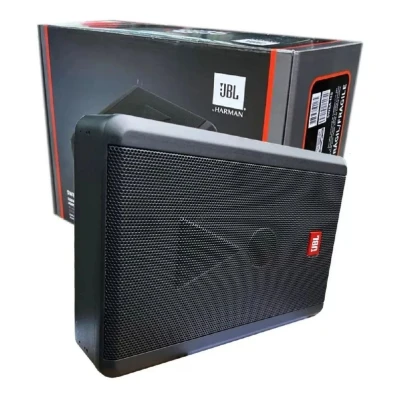 Caixa De Som Amplificada Ativa JBL Slim Preta 200W SW84-MS