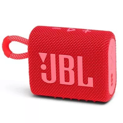 Caixa de Som Jbl Go 3 Vermelha Bluetooth A Prova D'água