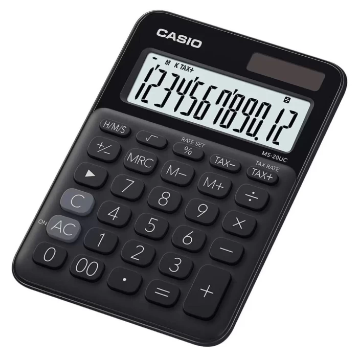 Calcula de Mesa 12 Dígitos MS-20UC Preta Casio