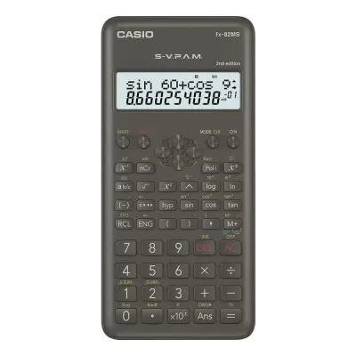 Calculadora Cientifica Casio Fx-82Ms-2W Preta Novo