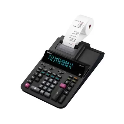 Calculadora Com Bobina 12 Digitos Preto Dr-120R Casio Novo