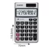 Calculadora De Bolsa Casio Sx-320P-W-Dp Prata Novo