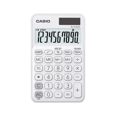 Calculadora De Bolso Com 10 Dígitos Branca Casio 310UC