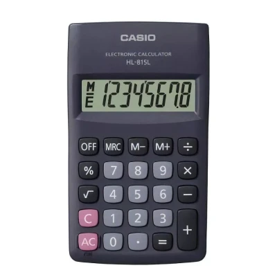 Calculadora De Bolso Com 8 Dígitos Portátil Cor Preto Casio