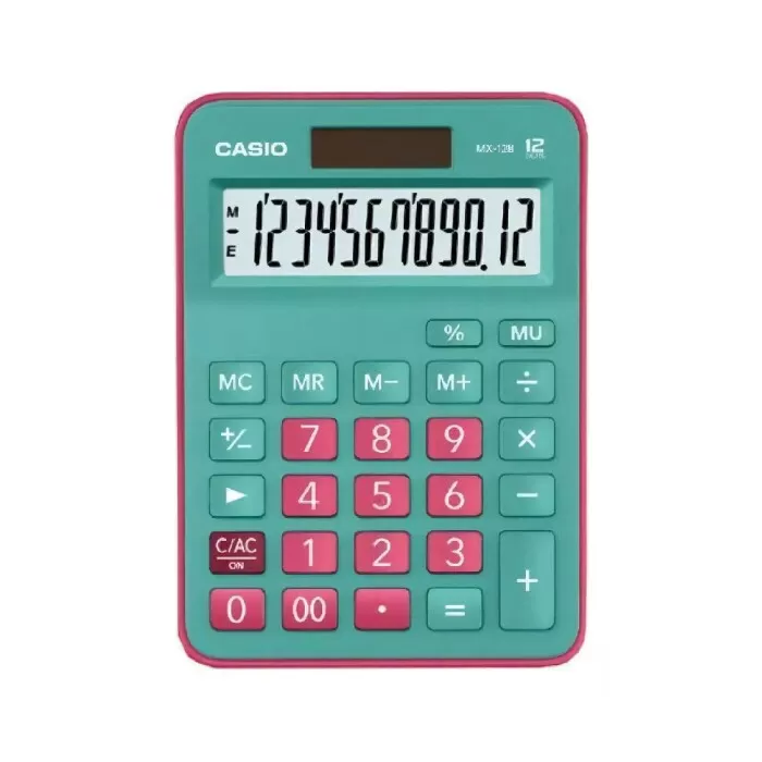 Calculadora De Mesa 12 Dígitos Mx12b Cor Verde Casio