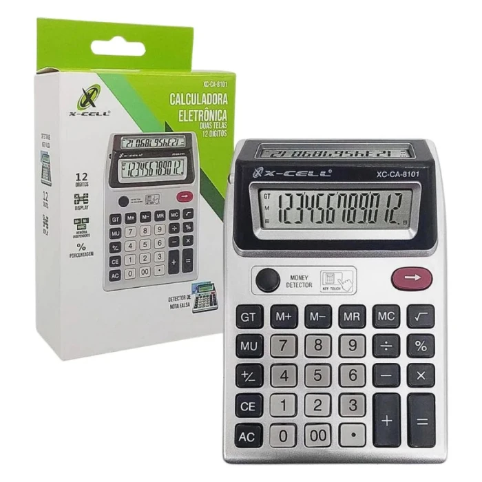Calculadora De Mesa 12 Digitos Xc-Ca-8101 X-Cell