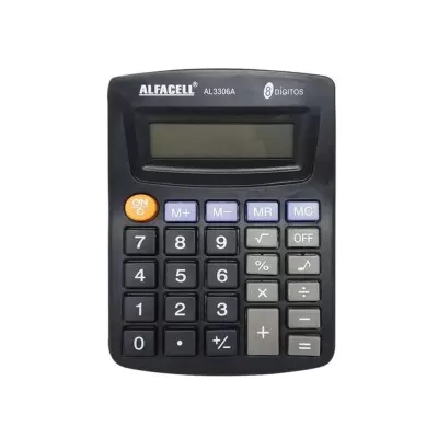 Calculadora De Mesa 8 Digitos Alfacell Novo