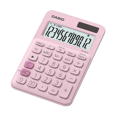 Calculadora De Mesa Com 12 Dígitos Cor Rosa MS20UC Casio