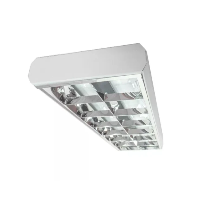 Calha De Sobrepor P/ 2X Lâmpada Led T8 60Cm Branca