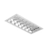 Calha Embutida P/ 2x Lâmpada Led T8 60Cm Branca
