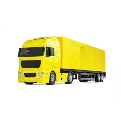 Caminhão Diamond Truck Baú Amarelo Roma Novo