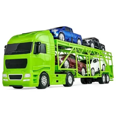Caminhão Diamond Truck Cegonheira Verde Roma Novo