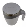 Caneca Mixer De Aço Inox 380mL Marrom E Bege Ke Home