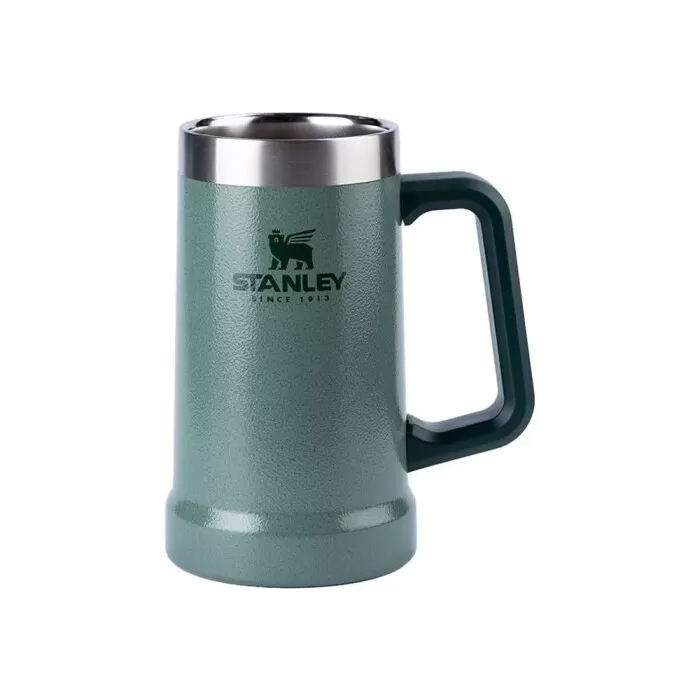 Caneca Térmica De Cerveja Stanley Cor Verde Hammertone 709ml