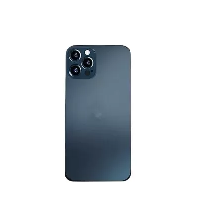 Capa De Vidro Fosco Azul Escuro Compatível Iphone 13 Pro