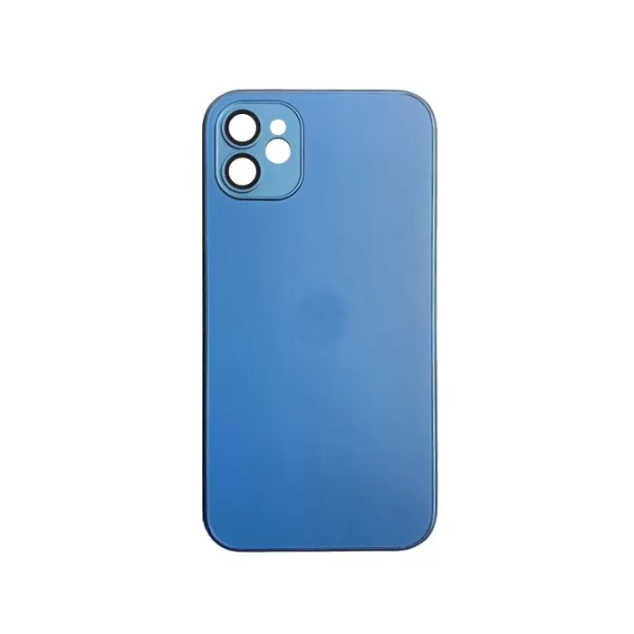 Capa De Vidro Fosco Azul Navy Escuro Compatível Iphone 11