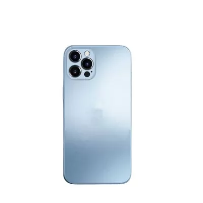 Capa De Vidro Fosco Azul Sierra Compatível Com Iphone 13