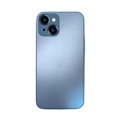 Capa De Vidro Fosco Azul navy Compatível Com Iphone 14