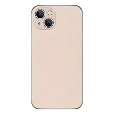 Capa De Vidro Fosco Bronw Dourado Compatível Iphone 14