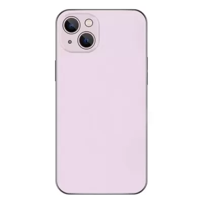 Capa De Vidro Fosco Rosa Compatível Com Iphone 14 Novo