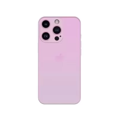 Capa De Vidro Fosco Rosa Compatível Com Iphone 14 Pro Novo