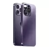 Capa De Vidro Fosco Roxo Deep Compatível Iphone 14 Novo