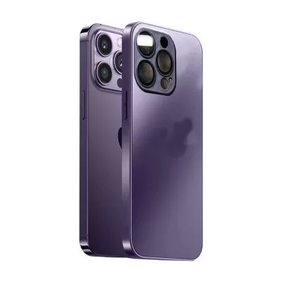 Capa De Vidro Fosco Roxo Deep Compatível Iphone 14 Pro