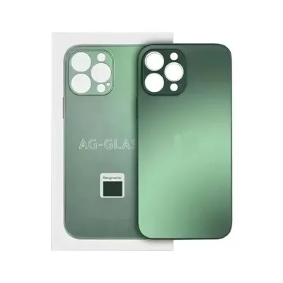 Capa De Vidro Liso Verde Compatível Com Iphone 14 Plus