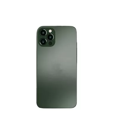 Capa De Vidro Liso Verde Compatível Iphone 12 Pro Max Novo