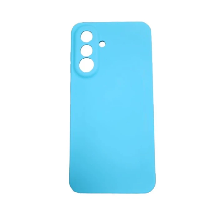 Capa Emborrachada Azul Com Veludo Samsung A36/A56 5G