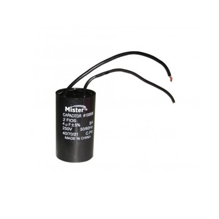 Capacitor 2 Fios Ventilador Teto Mister 220V 4Uf