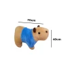 Capivara De Pelúcia Agenor Com Roupa Azul GG Mury Baby