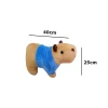 Capivara De Pelúcia Com Camiseta Azul Agenor Tam G Mury Baby