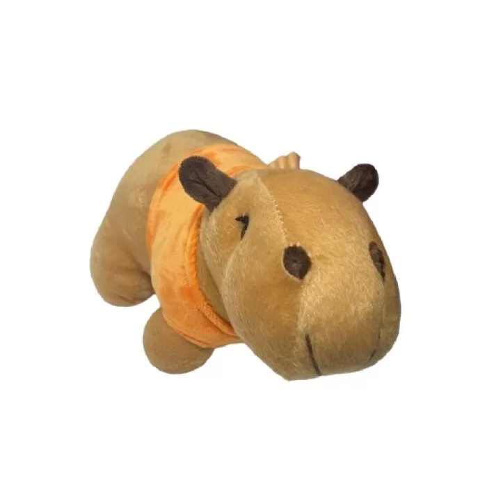 Capivara De Pelúcia Com Roupa Laranja P Mury Baby