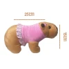 Capivara De Pelúcia Com Vestido Rosa Filó Tam P Mury Baby