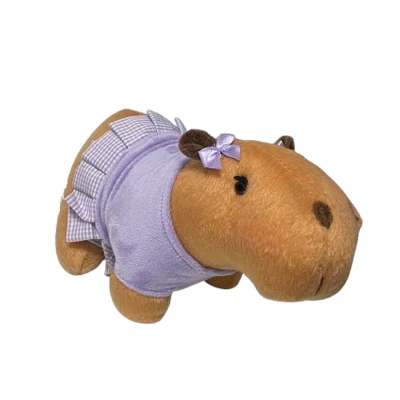 Capivara De Pelúcia Filó Com Roupa Roxa P Mury Baby