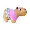 Capivara De Pelúcia Filó Com Roupa Rosa GG Mury Baby