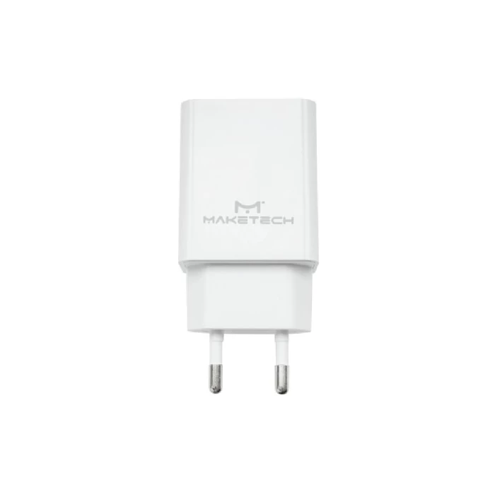 Carregador Bivolt Branco Maketech Com Cabo Lightning Novo