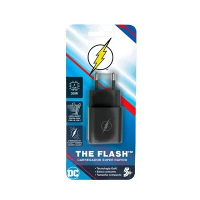 Carregador De Parede Flash 30WV 1X Usb E 1X Ubs-C