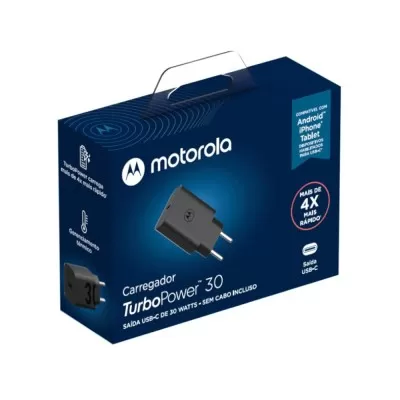 Carregador De Parede Motorola Turbo Power 30W Novo