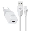 Carregador De Parede Usb Tipo C 1 Metro Branco 12W ELG