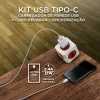 Carregador De Parede Usb Tipo C 1 Metro Branco 12W ELG