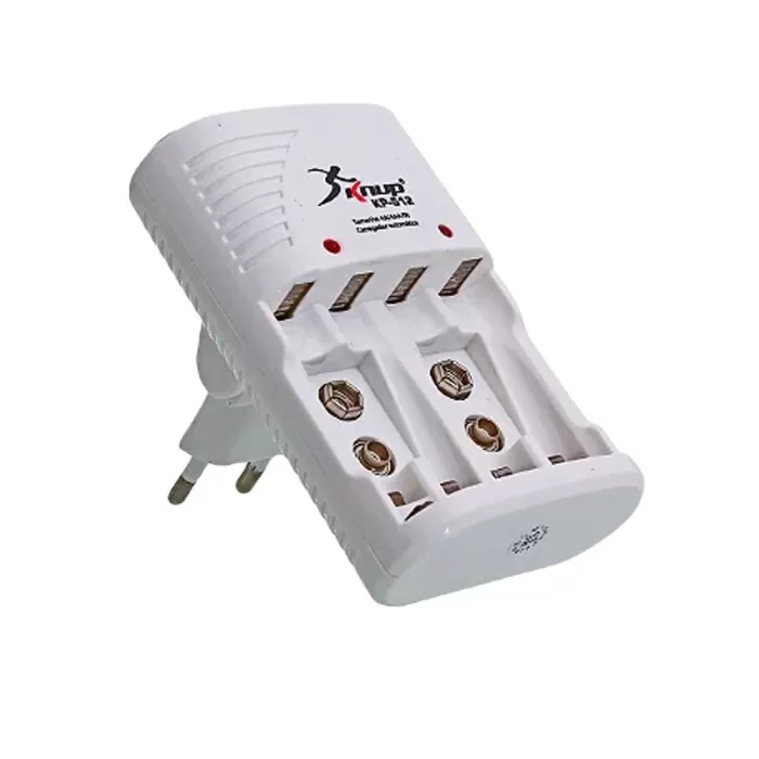 Carregador De Pilhas Aa / Aaa / 9V Kp-512 Knup Novo