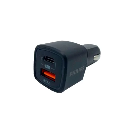 Carregador Para Carro Car Charger Super Rápido 18w Philips