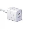 Carregador Para Eletrônicos 3A Usb A+C Com 3 Metros Force