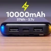 Carregador Portatil Wireless 10000mah Or-Pb10 Com Ou Sem Fio